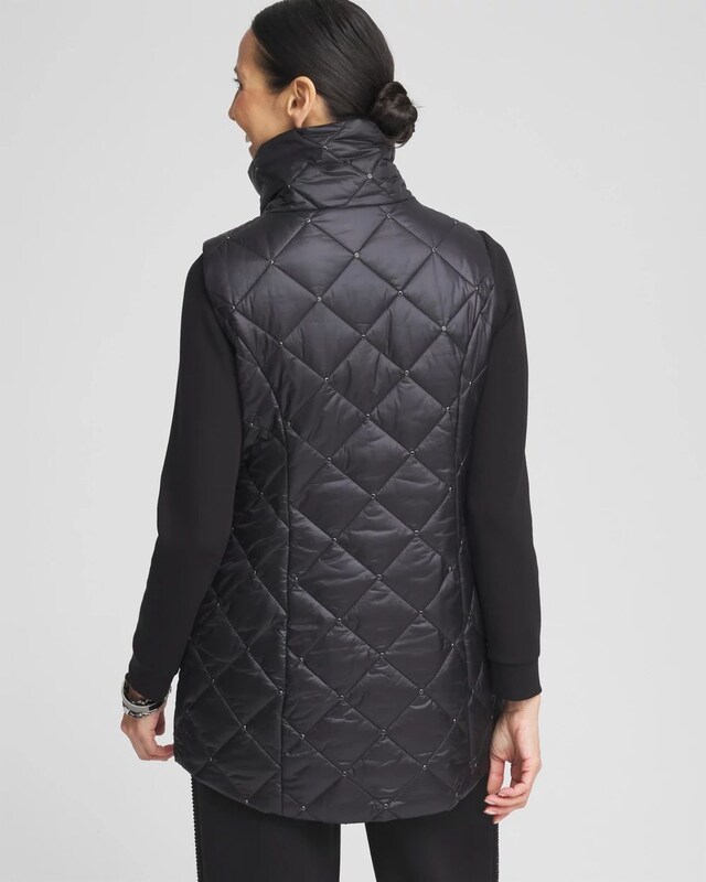 Zenergy Embellished Puffer Vest - image 3